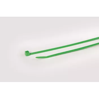 HellermannTyton T50R Abraçadeiras verdes em poliamida, 200 mm x 4,6 mm, pack de 100 111-04801