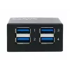EXSYS Hub USB 3.2 Gen1 de 4 portas em metal com proteção ESD de 15KV (EX-11240HMS)