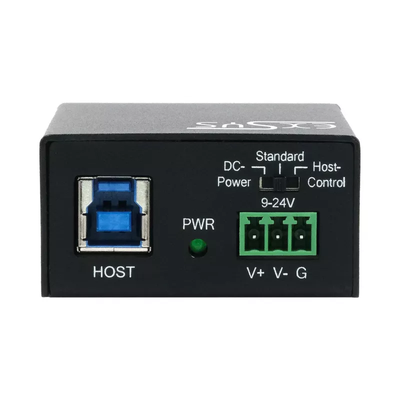 EXSYS Hub USB 3.2 Gen1 de 4 portas em metal com proteção ESD de 15KV (EX-11240HMS)