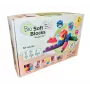 Gerardo's Toys Blocos macios com rodas, 33 peças (25 blocos + 8 peças com rodas)