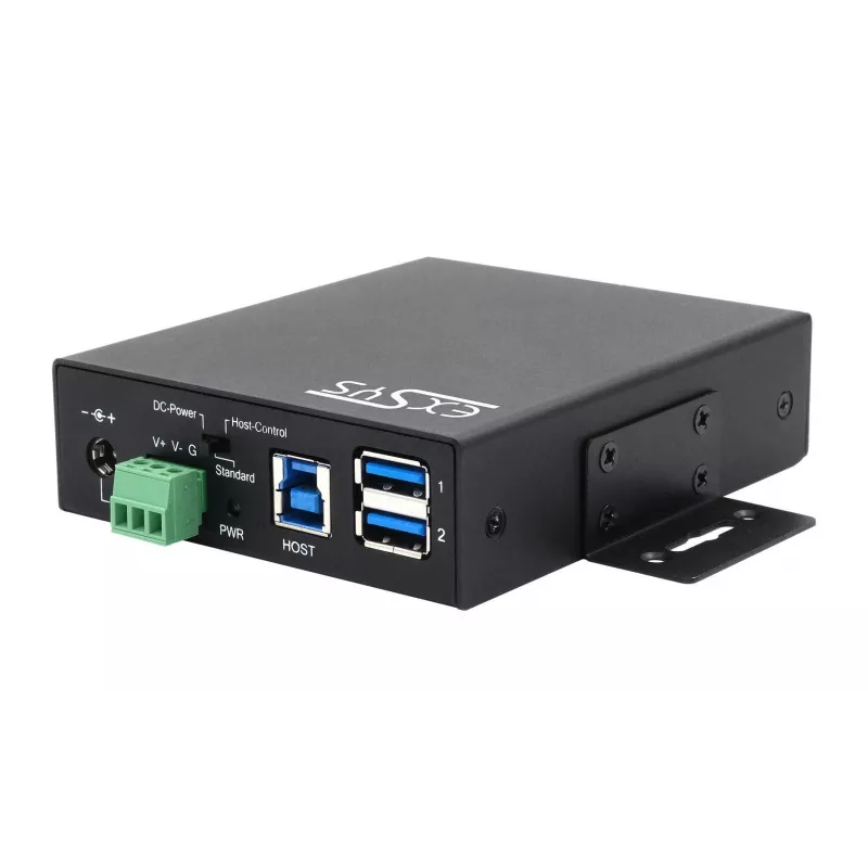 EXSYS EX-11241HMS Hub USB 3.2 Gen 1 de 10 portas em metal com proteção ESD de 15KV