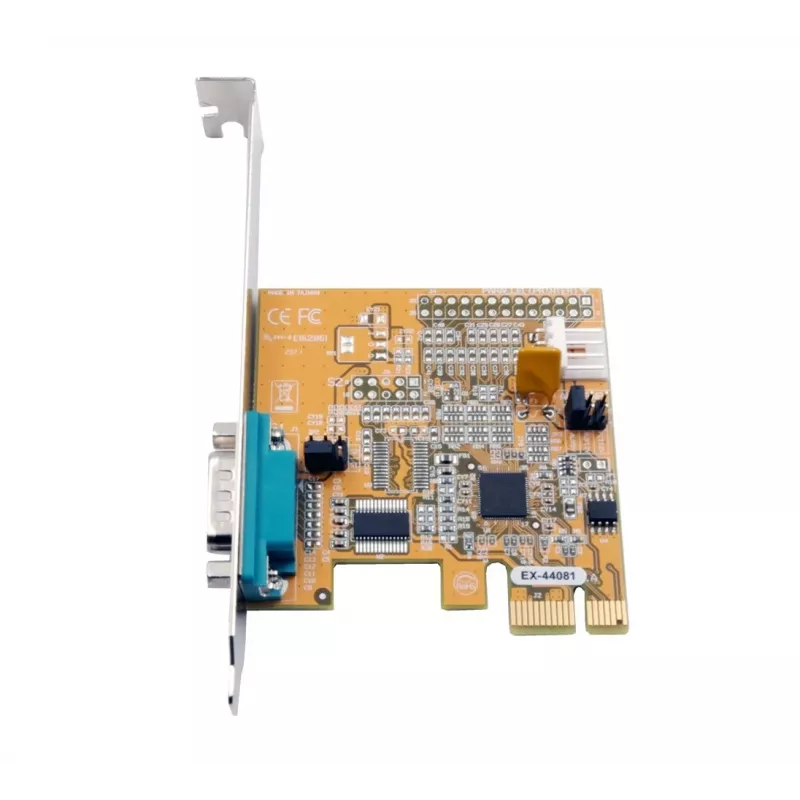 EXSYS EX-44081 Placa PCIe 1 porta RS-232 série, ASIX AX99100, Low Profile