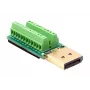 EXSYS EX-49052 Adaptador DisplayPort macho para bloco de terminais de parafuso de 20 pinos
