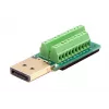 EXSYS EX-49052 Adaptador DisplayPort macho para bloco de terminais de parafuso de 20 pinos