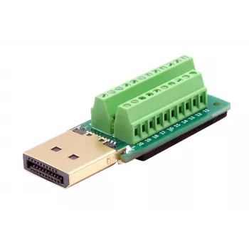 EXSYS EX-49052 Adaptador DisplayPort macho para bloco de terminais de parafuso de 20 pinos