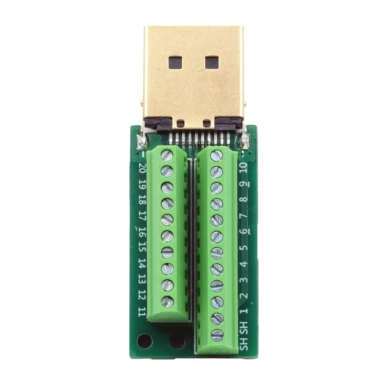 EXSYS EX-49052 Adaptador DisplayPort macho para bloco de terminais de parafuso de 20 pinos