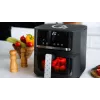 QUIN YJ-6505ADV Fritadeira de ar quente digital 6,5L preta