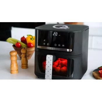 QUIN YJ-6505ADV Fritadeira de ar quente digital 6,5L preta