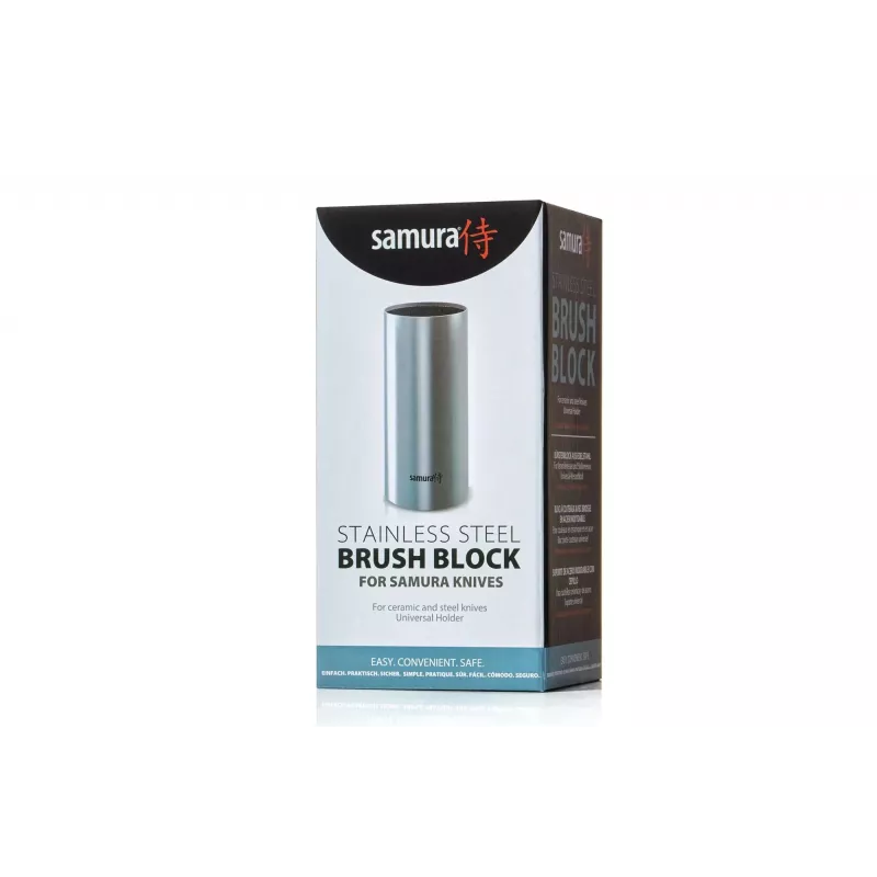 SAMURA KBM-100 Bloco de facas magnético, bambu, de dupla face, capacidade até 10 facas