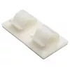 HellermannTyton RB8 Fixação por parafuso para abraçadeiras de cabos, branca, poliamida, feixe máx. 8 mm, pack de 100