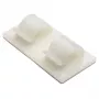 HellermannTyton RB8 Fixação por parafuso para abraçadeiras de cabos, branca, poliamida, feixe máx. 8 mm, pack de 100
