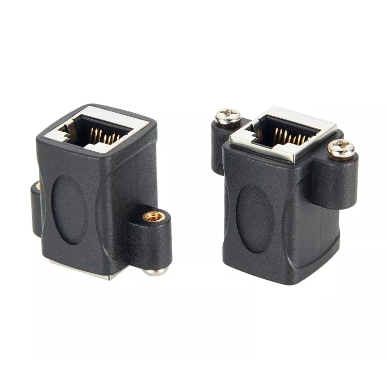EXSYS EX-49306 Módulo adaptador keystone Cat.5e RJ45 fêmea-fêmea, preto