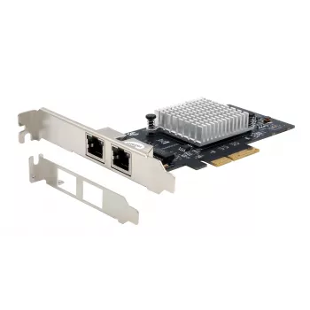 EXSYS EX-60202 Placa PCIe x4 Dual 1 Gigabit Ethernet, chipset Intel I350-AM2, 2x RJ45, chapa Low Profile incluída