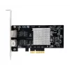 EXSYS EX-60202 Placa PCIe x4 Dual 1 Gigabit Ethernet, chipset Intel I350-AM2, 2x RJ45, chapa Low Profile incluída
