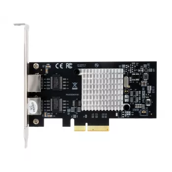 EXSYS EX-60202 Placa PCIe x4 Dual 1 Gigabit Ethernet, chipset Intel I350-AM2, 2x RJ45, chapa Low Profile incluída