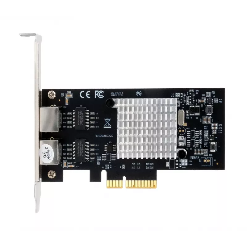 EXSYS EX-60202 Placa PCIe x4 Dual 1 Gigabit Ethernet, chipset Intel I350-AM2, 2x RJ45, chapa Low Profile incluída