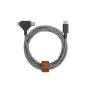 Cabo trançado Native Union Belt Cable Duo USB-C para USB-C/Lightning 1,5 m preto