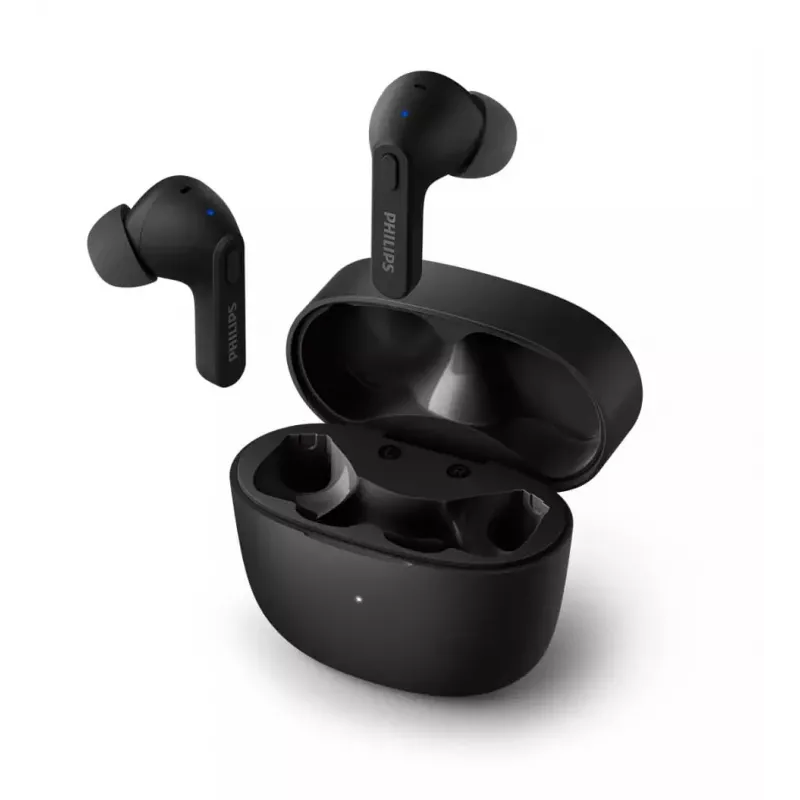 PHILIPS TAT2206BK/00 auscultadores true wireless in-ear com estojo de carregamento, preto