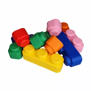 Gerardo's Toys GT3105 conjunto de blocos macios, 42 peças, espuma EVA, multicolor, para crianças a partir de 12 meses