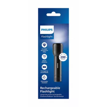 PHILIPS lanterna LED SFL7003R/10 preta