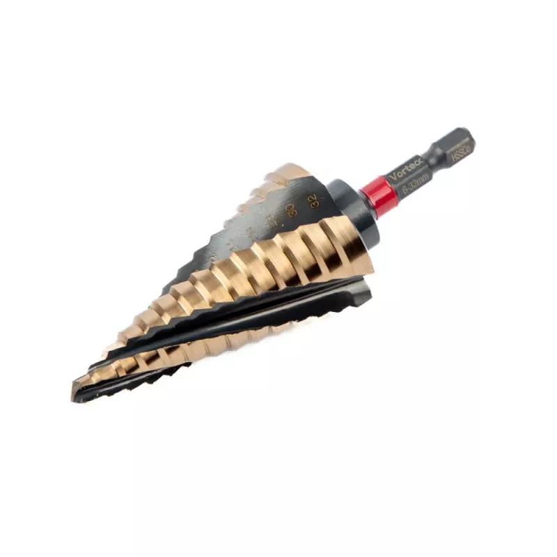 C.K T3016 SET conjunto de brocas escalonadas HSS-Co 4-12 mm, 4-20 mm, 6-32 mm (3 unidades)