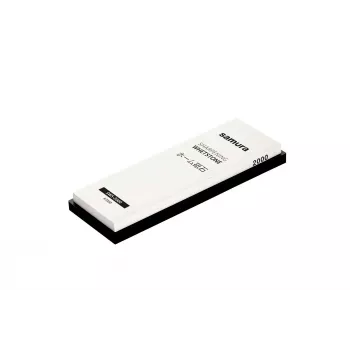 SAMURA SWS-2000 pedra de água de dois lados para afiar facas de cozinha, grão 1000/3000, com base de silicone antiderrapante