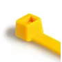 HellermannTyton T30R-PA66-YE abraçadeira de cabos com dentes interiores, 150mm x 3,5mm, amarela, pack de 100 111-03006