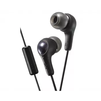 JVC auscultadores com microfone, preto
