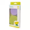 Tapete de sucção KIDSME Stay-in-Place para tigelas, biberões e copos, pack de 2, lima e lavanda