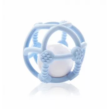 Mordedor de silicone Kidsme, azul-claro