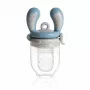 Alimentador de alimentos Kidsme Food Feeder Medium Azure – mordedor de silicone para fruta e legumes para bebé, 4m+