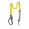 Arnês de segurança C.K Tools T8008 com absorvedor de queda, 2 m, perna única, mosquetão de aço e gancho de andaime, EN 354/355/362