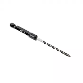 Broca para alvenaria C.K Tools T3115 040 4 mm, haste hexagonal de 1/4 polegadas, ponta de carboneto de tungsténio, aço 40CR