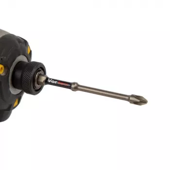 Bit de impacto Pozidriv PZ2 x 90mm C.K Tools T4470 PZ2L09D5 com zona de torção