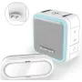 Campainha sem fios Honeywell DC515SP2L com gongo de ficha e botão, alcance de 150 m, 6 melodias, branca
