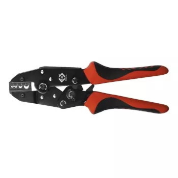C.K Tools T3697A Alicate de cravar com catraca para terminais não isolados 1-10 mm²