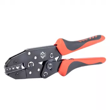 C.K Tools T3697A Alicate de cravar com catraca para terminais não isolados 1-10 mm²