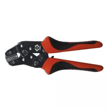 C.K Tools T3692A Alicate de cravar com catraca para pontas de fio 0,14-2,5 mm² (AWG 26-14)