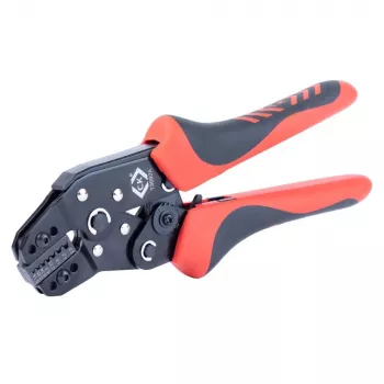 C.K Tools T3692A Alicate de cravar com catraca para pontas de fio 0,14-2,5 mm² (AWG 26-14)