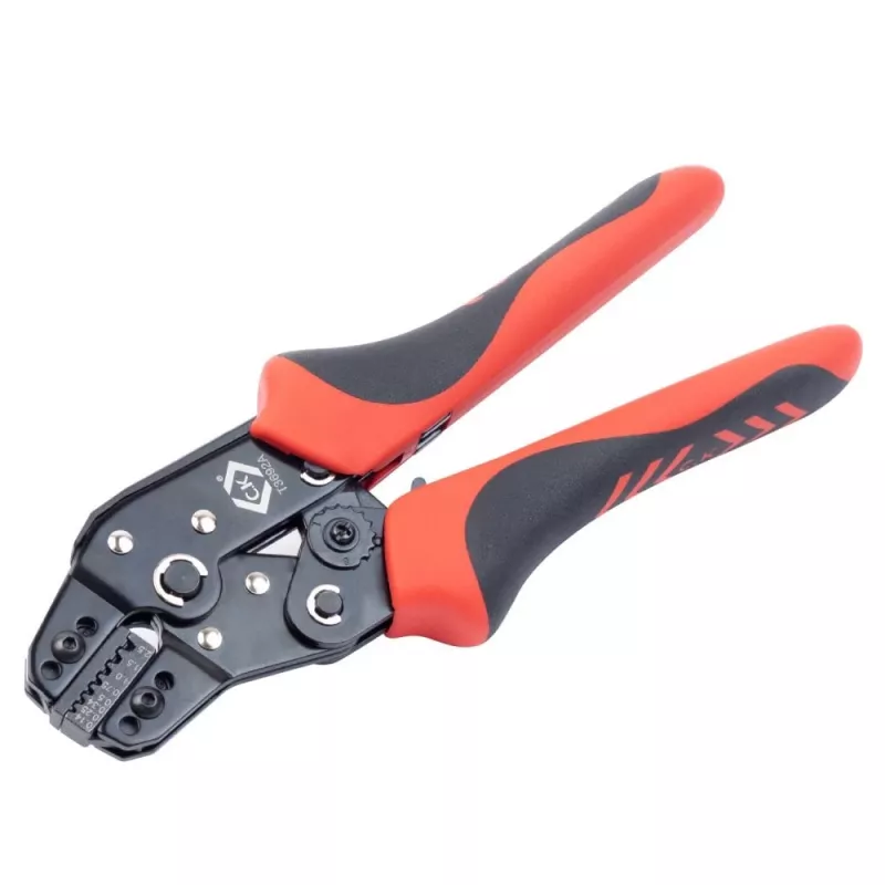C.K Tools T3692A Alicate de cravar com catraca para pontas de fio 0,14-2,5 mm² (AWG 26-14)