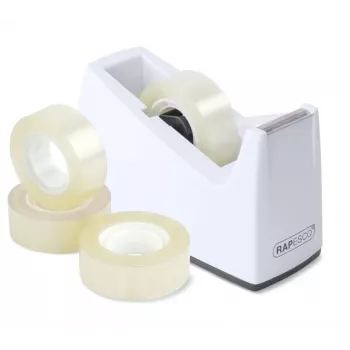 Rapesco 1620 Dispensador de fita adesiva de mesa branco