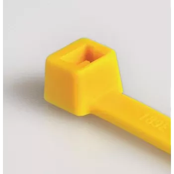 HellermannTyton T50R Abraçadeira de cabos, poliamida 6.6, amarela, 200mm x 4,6mm, pack de 100 111-04805