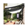 LUMIO Lâmpada mata-mosquitos, 1,2 W, 230 V, cobertura de 30 m², luz UV, grelha elétrica, preta