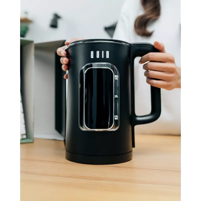 QUIN KTL-303 Chaleira elétrica, 1,5 L, preta
