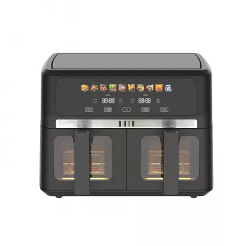 QUIN 9L Fritadeira de ar quente digital 1800W preta
