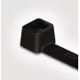 HellermannTyton T50S abraçadeiras de cabos de poliamida pretas pack de 100 (T 50 S-W)