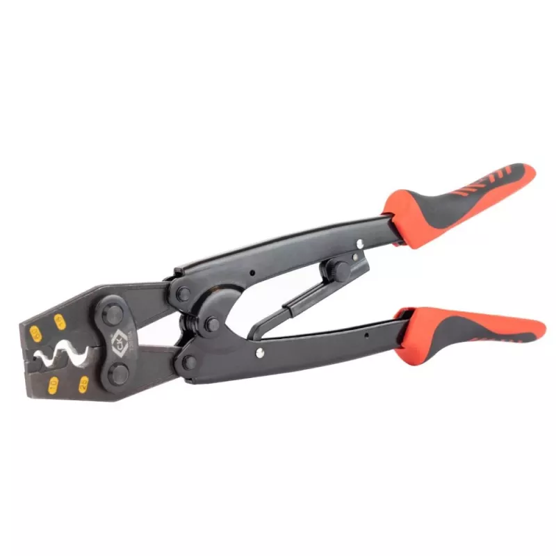 C.K Tools T3676A alicate de cravar para conectores de cabos não isolados 6-25 mm²