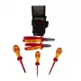 C.K T5980 conjunto de ferramentas Essential, VDE 1000 V, com bolsa de cinto Magma, CombiCutter3 160 mm, alicate combinado 185 mm e 3 chaves de fendas Dextro VDE