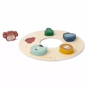 Trixie Mr. Fox puzzle de madeira para crianças a partir dos 12 meses