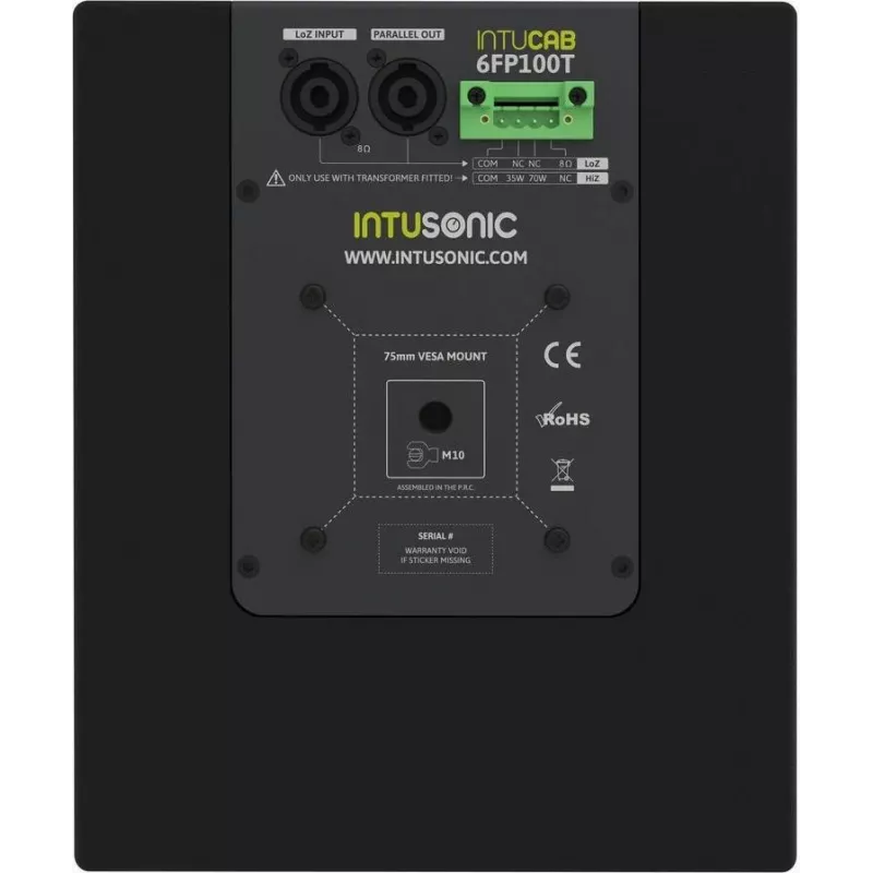 INTUSONIC 6FP100T altifalante de gama completa de 2 vias 6,5